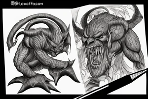 Balrog from lord of the rings tattoo idea