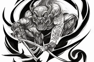 Balrog from lord of the rings tattoo idea