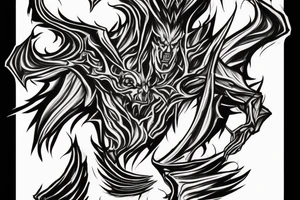 tall and menacing beings who can shroud themselves in fire, darkness, and shadow. They are armed with fiery whips, the balrog tattoo idea