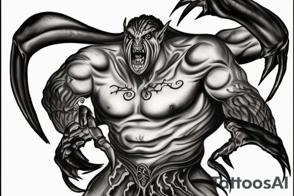 Balrog from Peter Jackson's lord of the rings tattoo idea