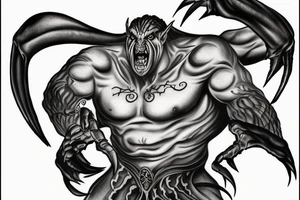 Balrog from Peter Jackson's lord of the rings tattoo idea