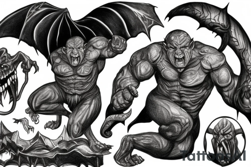 Balrog from Peter Jackson's lord of the rings tattoo idea