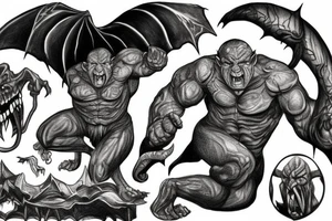 Balrog from Peter Jackson's lord of the rings tattoo idea