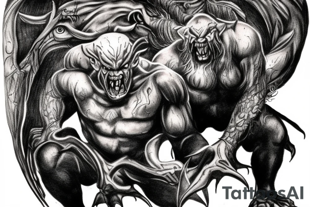 Balrog from Peter Jackson's lord of the rings tattoo idea