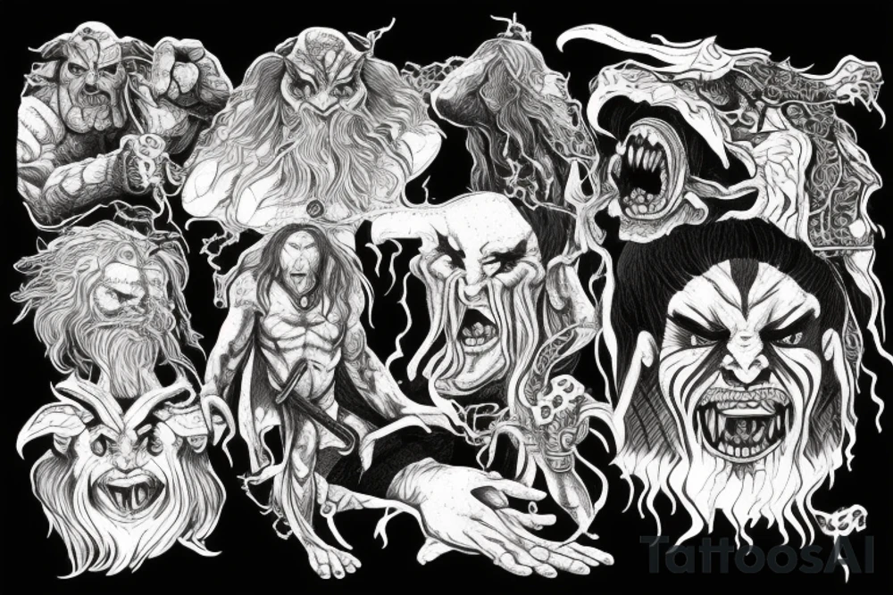 Balrog from Peter Jackson's lord of the rings tattoo idea