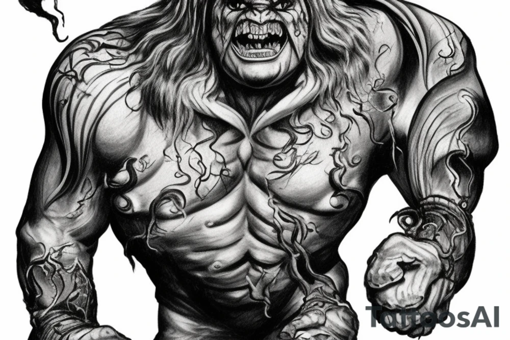 Balrog from Peter Jackson's lord of the rings tattoo idea