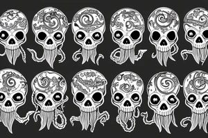 Cthulhu, with a skull face tattoo idea