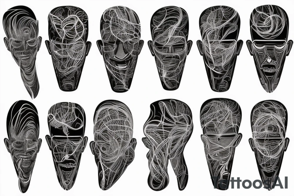 Half man half robot full body heart exploding wires sparks metal skin tattoo idea