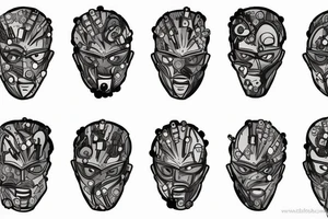 Half man half robot full body heart exploding gears sparks metal skin tattoo idea