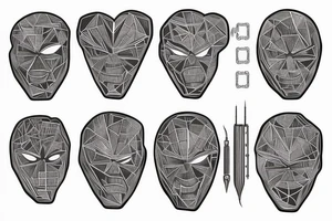 Half man half robot full body heart exploding gears sparks metal skin tattoo idea