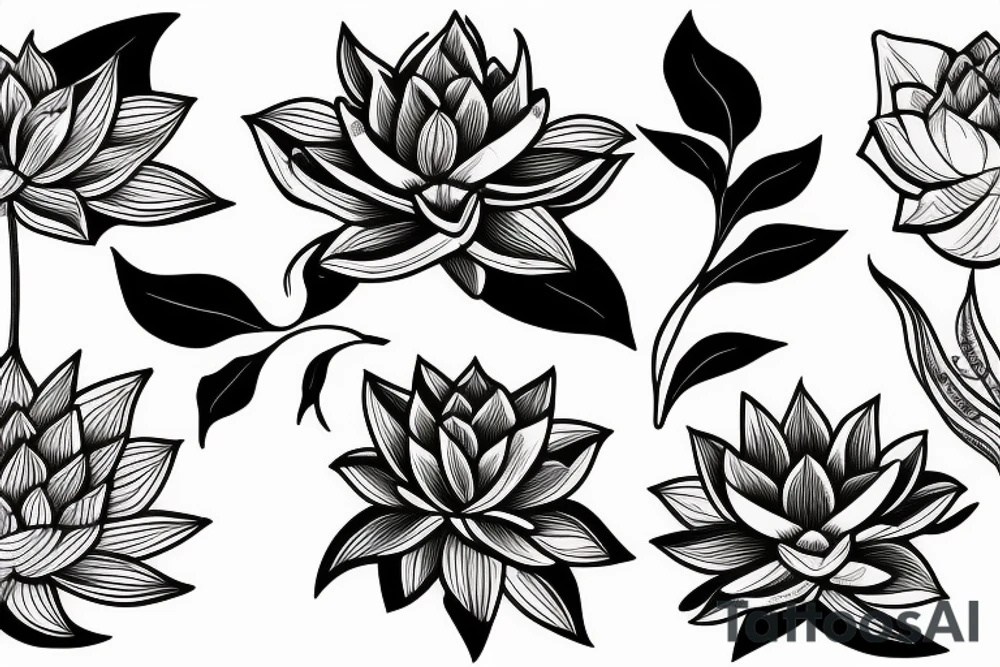 2 lotus flower stargazers lilies wrapped, lioness tattoo idea 2 lotus flower stargazers lilies wrapped, lioness tattoo idea