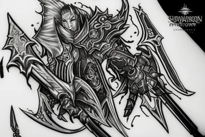 retribution paladin with shadowmourne tattoo idea
