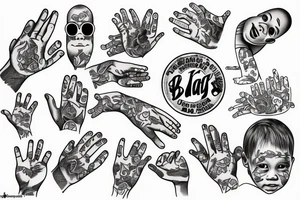 baby holding dads finger tattoo idea