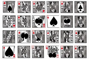Poker cards, Hourglass with Hand under it, Roulette table tattoo idea
