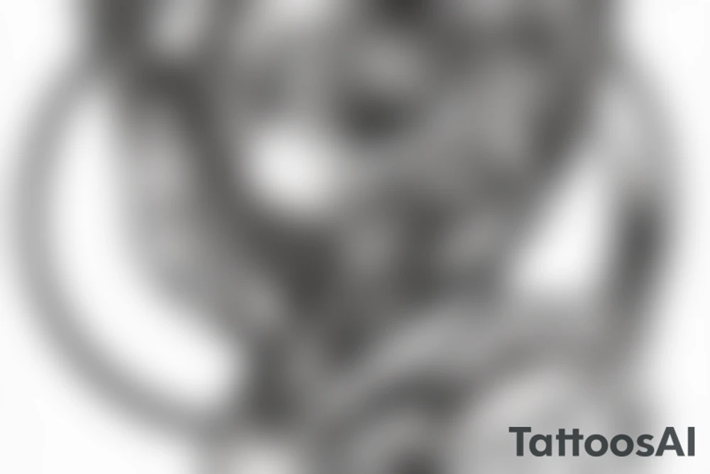 Hourglass with Hand under it tattoo idea