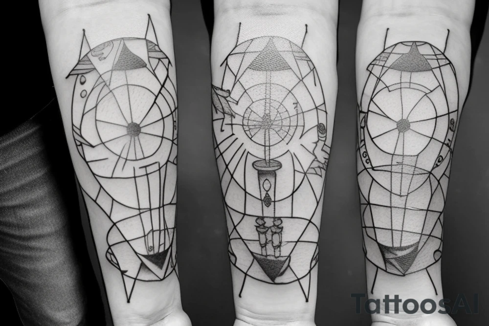 Sandglass tattoo idea