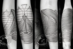 Sandglass tattoo idea
