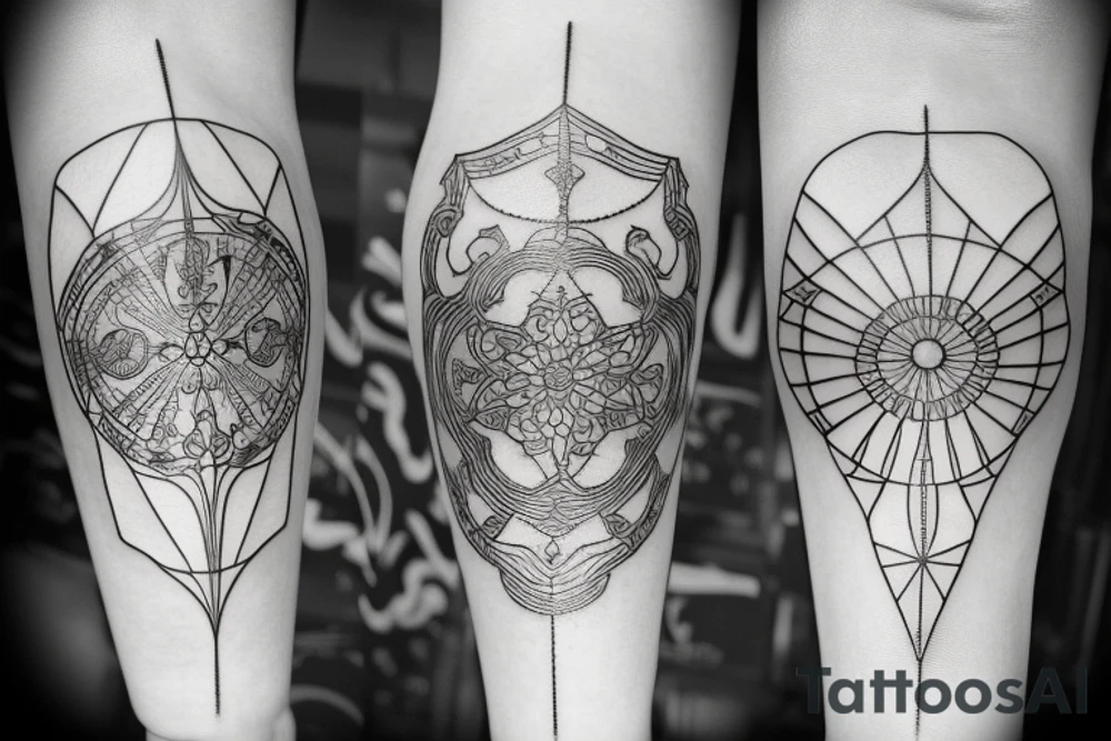 Sandglass tattoo idea