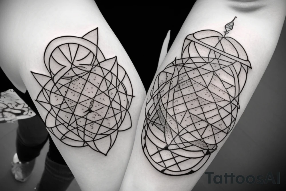 Sandglass tattoo idea