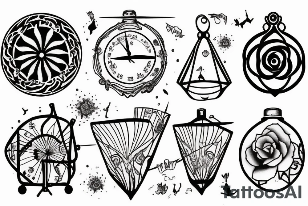 Sandglass tattoo idea