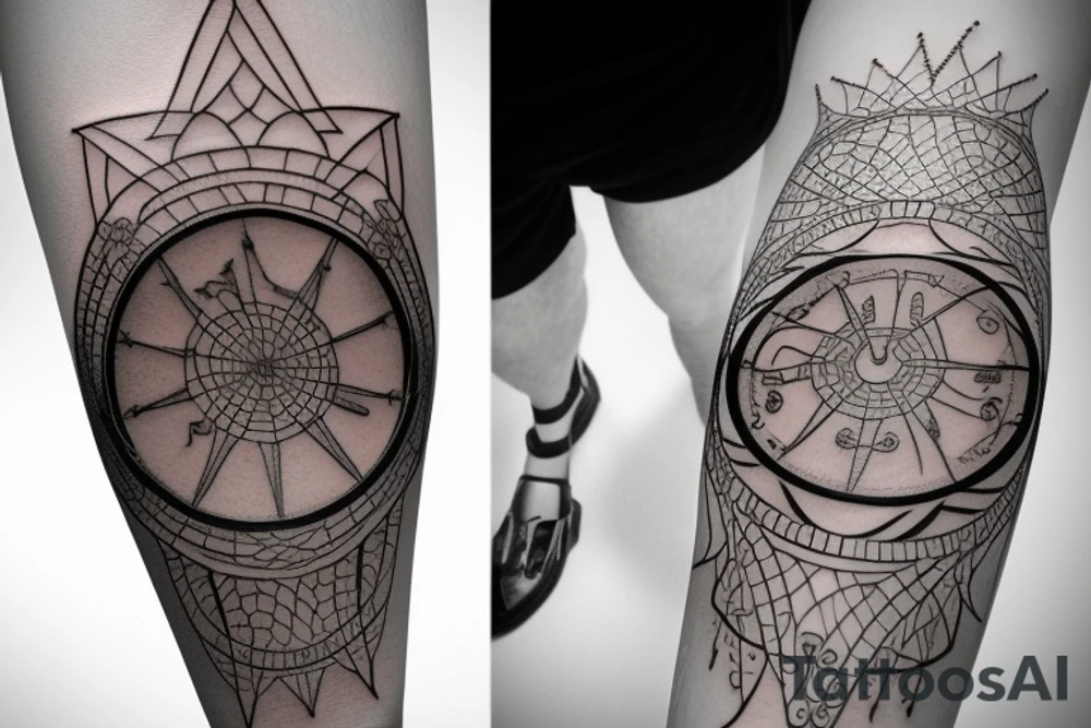 Sandglass tattoo idea