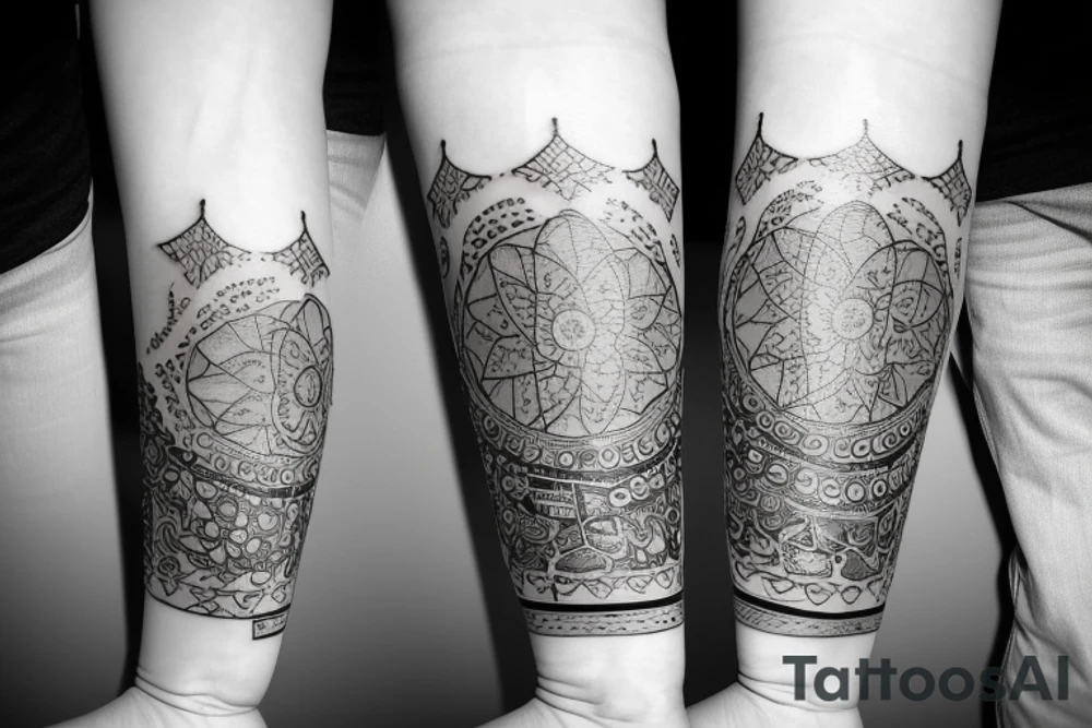 Sandglass tattoo idea