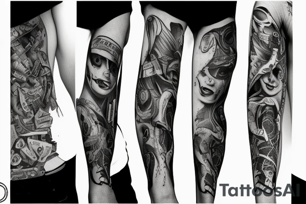 strip poker tattoo idea