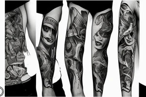 strip poker tattoo idea