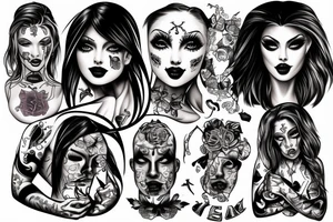 strip poker tattoo idea