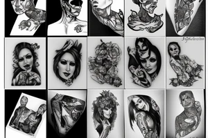 strip poker card tattoo idea
