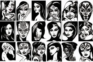 strip poker card tattoo idea
