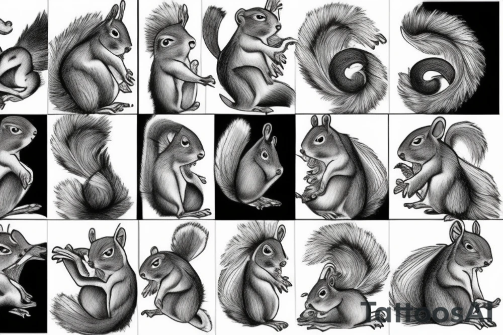 squirrel tattoo idea