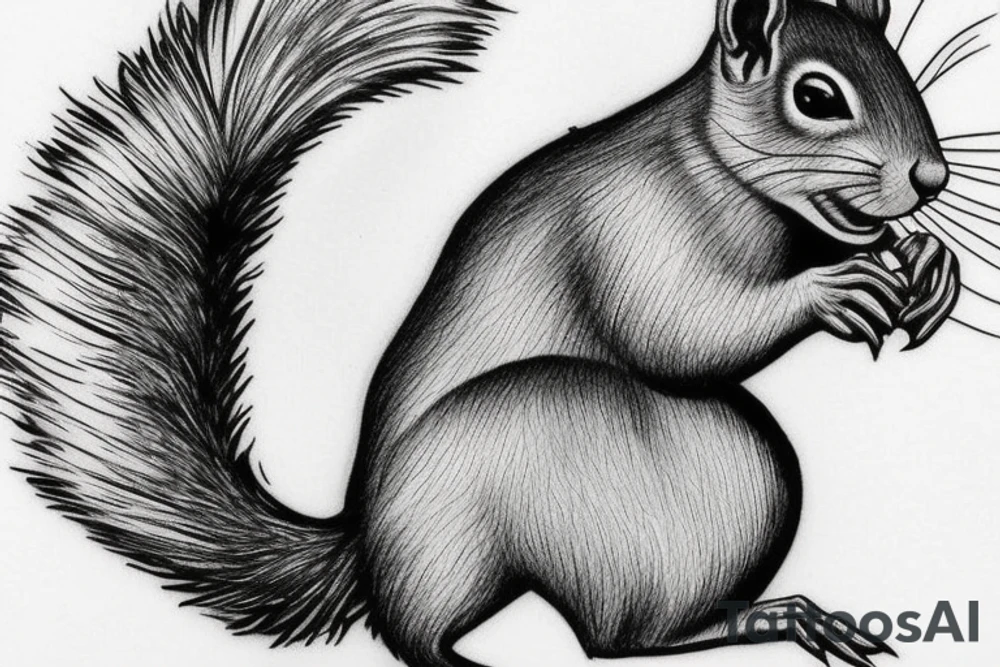 squirrel tattoo idea