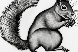 squirrel tattoo idea