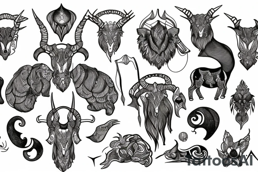 capricorn tattoo idea