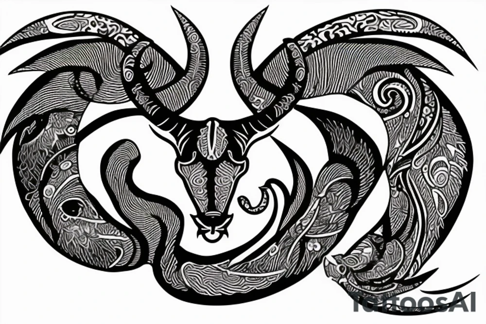 capricorn tattoo idea
