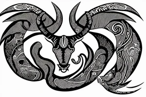 capricorn tattoo idea
