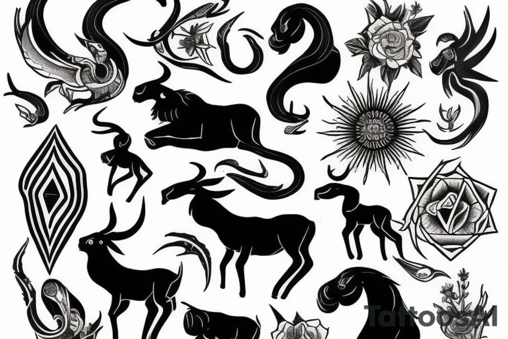 Capricorn tattoo idea