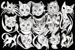 Warrior cat tattoo idea