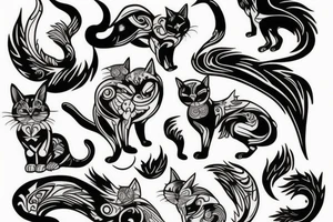 Warrior cat tattoo idea