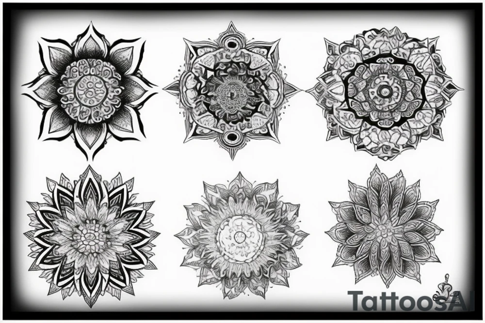 Tatouage mandala au niveau du coude. Le tattoo devrait être assez fin.
Il y aura aussi des bande de pattern qui disparaitront vers le milieu de l'avant bras. tattoo idea
