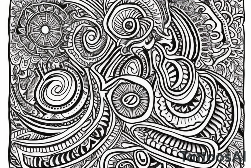 "I would like to get a tattoo with a fine mandala on my elbow. This mandala will have no outline. Then, there will be strips of patterns that will go down to the upper forearm starting from the mandala. These patterns will gradually fade as they descend." tattoo idea