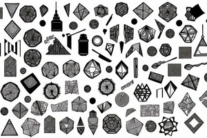 pattern geographique tattoo idea