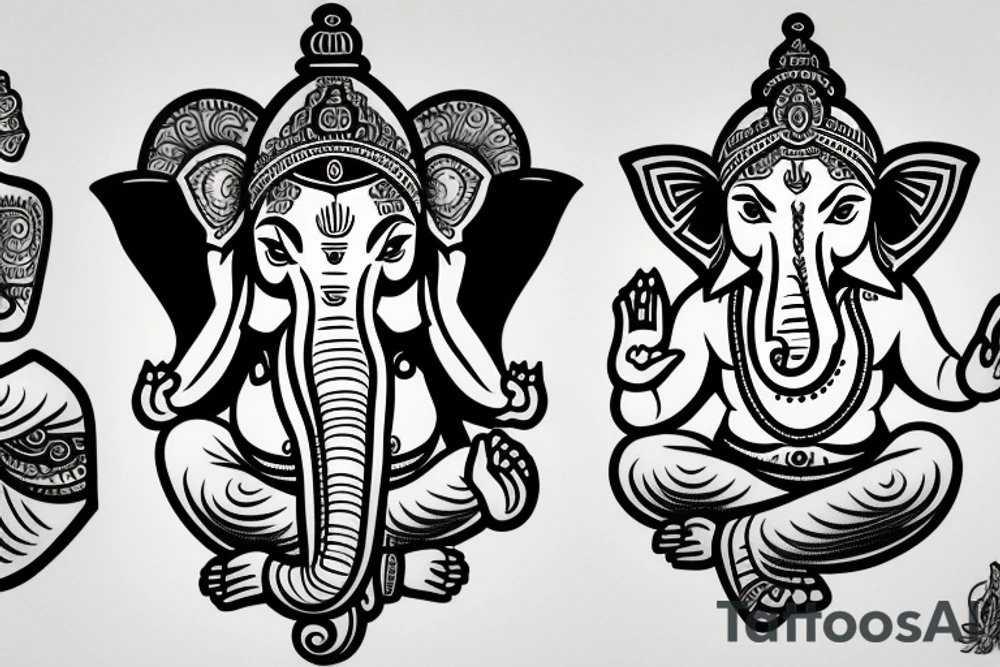 Lord ganesh tattoo idea