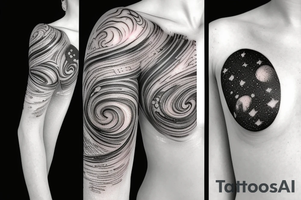 Galaxy tattoo tattoo idea