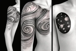 Galaxy tattoo tattoo idea
