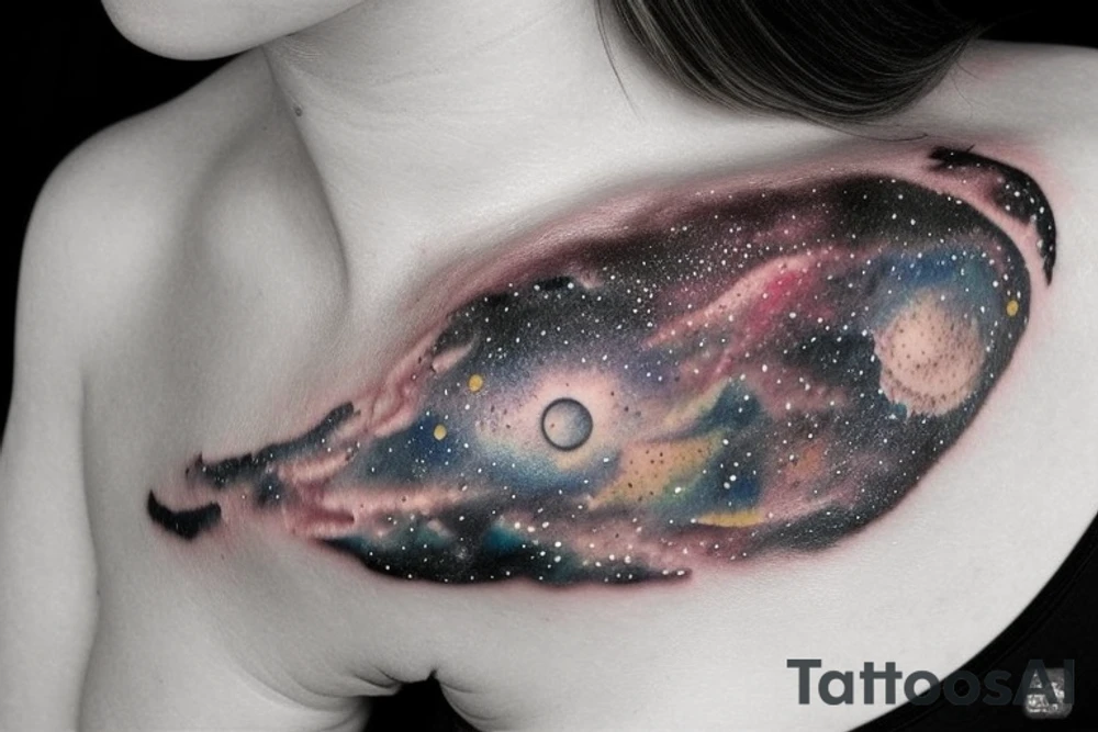 Galaxy tattoo tattoo idea