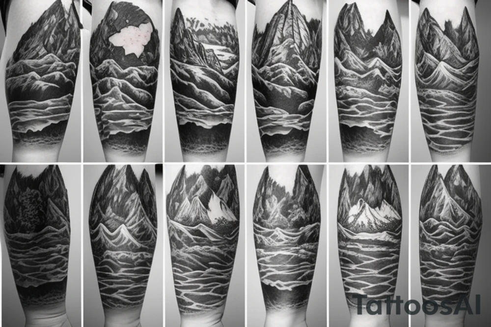 Mountains tattoo idea