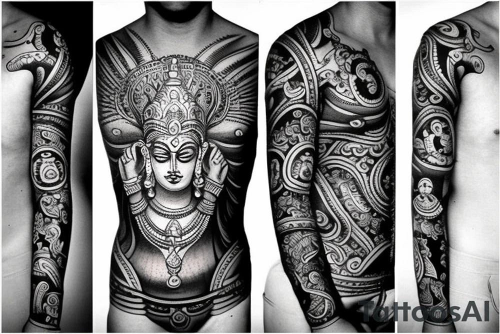 Hindu god tattoo idea
