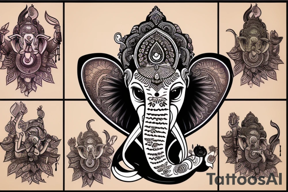 Lord Ganesha tattoo idea
